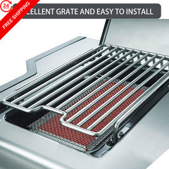 S83012 Side Burner Grate Grill Replacement Parts for Napoleon LEX 485 Silver