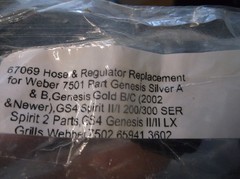 Weber Hose and Regulator Kit, for Weber Genesis/Spirit/Summit I/II Gril