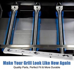 Stainless Steel Carryover Burner for Gas Grill – Fits Broil King Signet 320 & Mo