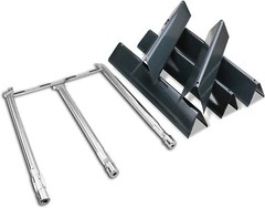 delsbbq 7636 flavorizer bars and 69787 burner tube pipe for weber spirit 300 ser
