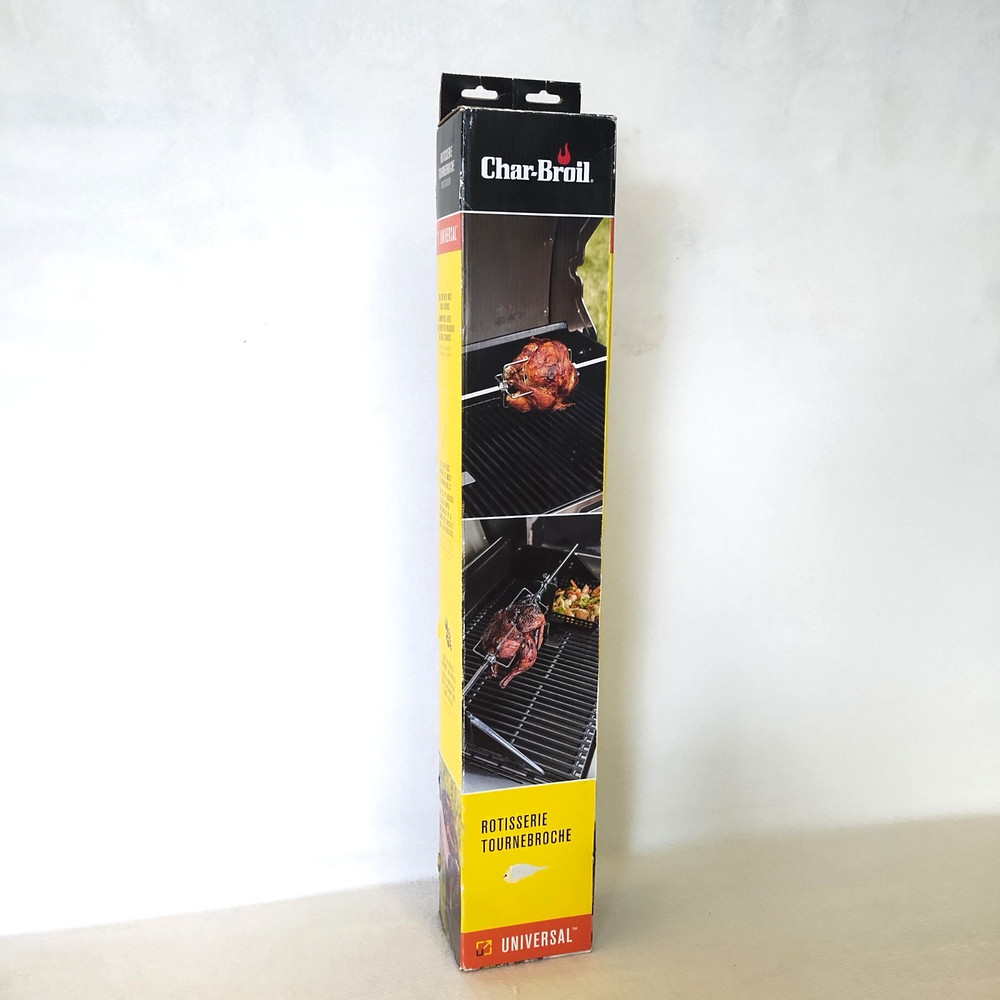 Char-Broil Universal NIB Rotisserie Kit Fits Most Gas Grills
