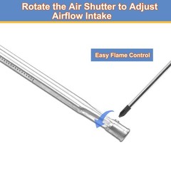 Derurizy 7506 Stainless Steel Burner Tube for Weber Genesis 1000 to 5500