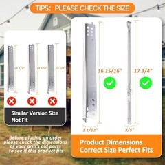 Grill Replacement Parts Kit for Char-Broil 4 and 5 Burner Grills | Burners, Heat