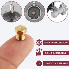 Gas mouth WeiBo Grill Propane Gas Orifice Nozzle Conversion Kit, DIY Burner L…