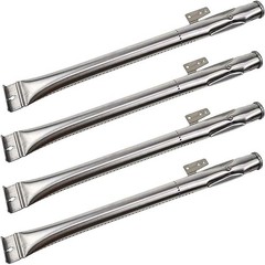 Stainless Steel Grill Burner Tubes Replacement for Gas Grills (4 Pack)
