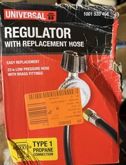 Universal Gas Grill Replacement Regulator with Hose For Propane Type 1 Gas Grill