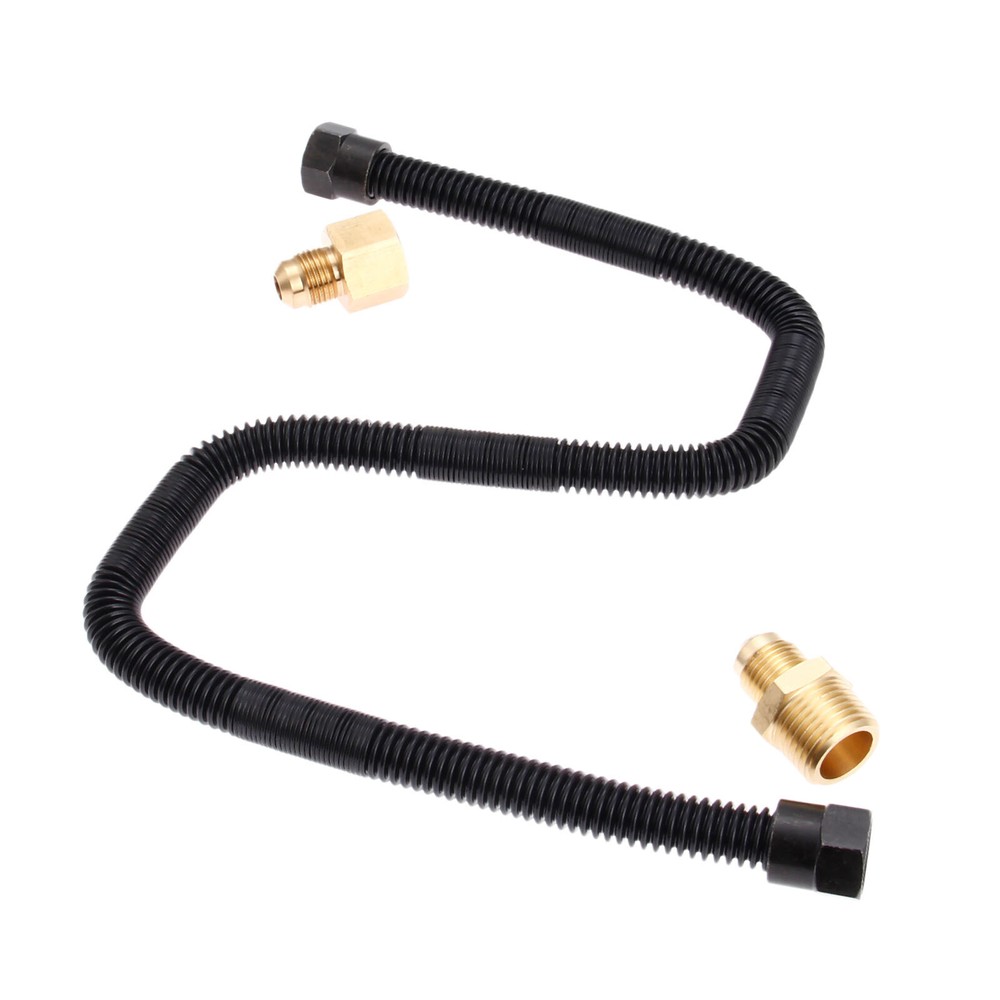 1Pc Flexible Gas Line Connector Kit 1/2″ x 24″ Gas Propane Fireplace Pit Parts