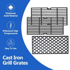 DGH474CRP DGF493BNP Grill Grates 3pcs 16 4/9″ L in total for 5 burner, Black
