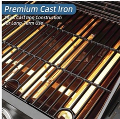 Grates for Charbroil Performance Grill 17in Cast Iron 3 Pack