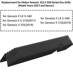 Porcelain-Enameled Flavorizer Bars Replacement for Weber Genesis II/LX 300 Serie