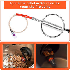 2 Pack Replacement Hot Rod Ignitor Kit for Traeger and Camp Chef Wood Pellet Gri