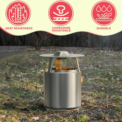 Heat Deflector for Solo Stove Bonfire 19.5″ Accessories, Portable Heat Diffuser