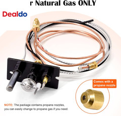 10002264 Natural Gas 3 Way Pilot Assembly Kits for HHT, Majestic, Monessen, Temc