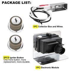 91360 Electronic Ignitor Kit Replacement for Weber Spirit E-310, E-320 200, E…