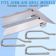 Jenn-Air Grill Parts Kit: Burners, Heat Plates, Igniters for Models 720-0336/051