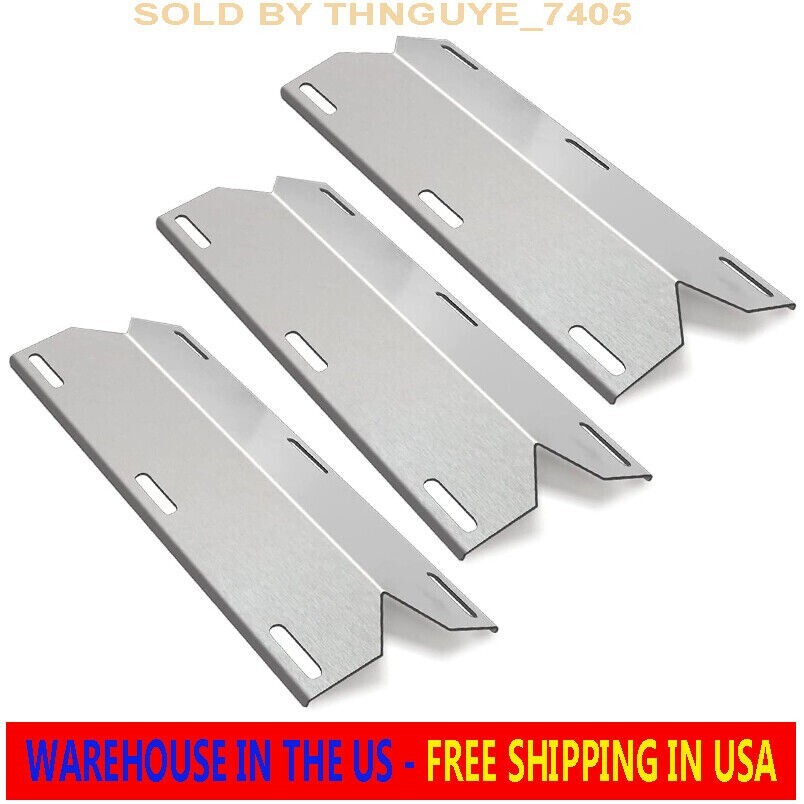 Jenn Air Grill Parts Stainless Steel Heat Plate Shield Replacement – 3 Pack