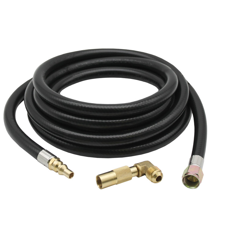 Flame King Propane 12Ft Rv Quick Connect Hose Adapter For 17 Or 22 Blackstone