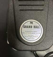 Grand Hall Rotisserie Drive Motor – BBQ Rotisserie Part # P80N7B 120V 60Hz