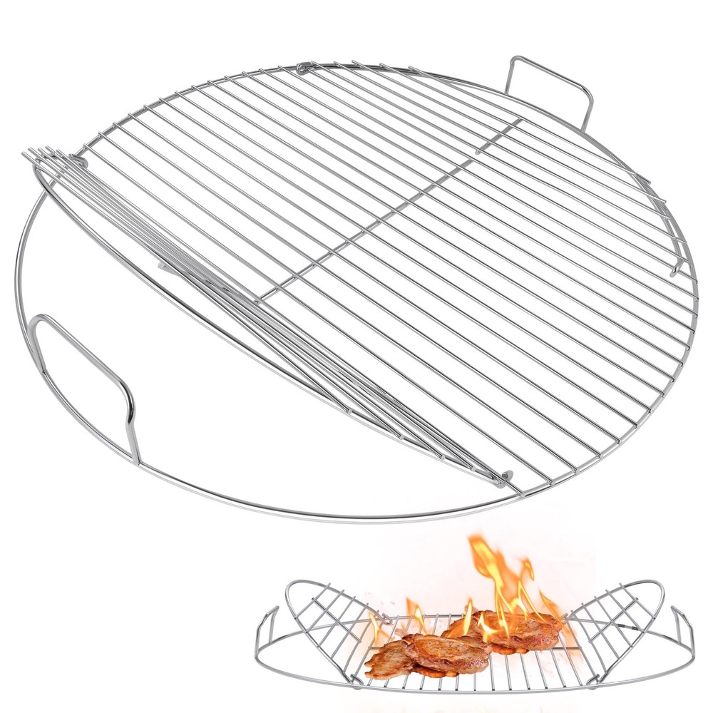 Cooking Grate Hinged Cooking Grate for 22” Charcoal Grill