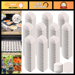 100 Pcs Ceramic Briquettes for Gas Grill – BBQ Replacement Lava Rock Bricks
