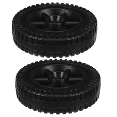 2 PCS Hollow Blow Molding Wheel Grill Replacement Bbq Wheels Garden Tiller Kits
