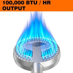 High Pressure Cast Iron Propane Burner with Regulator