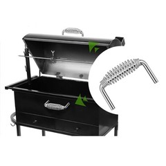 304 Stainless Steel Spring Handle 6 in x 3.5 in for Fire and Grill Use