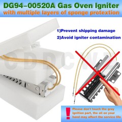 2-Pack Igniter for Samsung Gas Range Models NX58H5600SS, NX58F5500SS, NX58K9500W