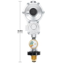 Propane Regulator with P.O.L Tank Connection