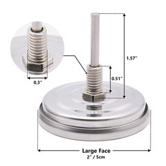 Grill Thermometer Temperature Gauge Replacement Parts for Chargriller 5050, 5650