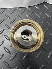 MEC ME571 High Capacity Safety Fill Propane Adapter Brass 1-3/4