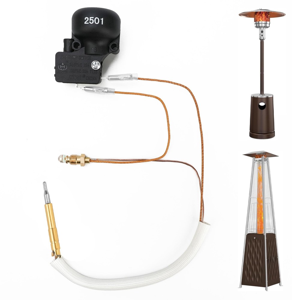 NUPICK Patio Heater Replacement Parts, Outdoor Thermocouple & Tilt Switch