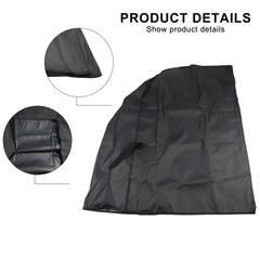 All Weather Grill Cover 600D Oxford Cloth for 147x61x122cm Outdoor Grill