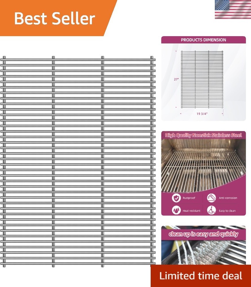 Full Size Grill Grate Replacement – Fits Chargriller Models 2121 to 5252