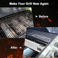 -Pack Grill Heat Plates Replacement Parts for Dyna-Glo, 15″ Stainless Steel 2