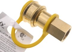 3/4″ Dual Fuel Generator Natural Propane Hose Quick Connect Disconnect Fittings
