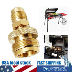 1LB Propane Tank Regulator Adapter for 3/8 Inch Male Flare to 5/8-18 UNF Thread