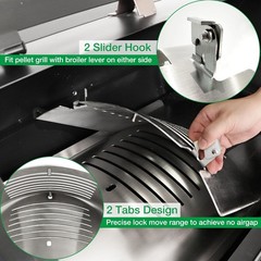 Flame Broiler Kit for Pit Boss 850 820 Series Pellet Grills Replacement Parts Pi