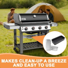 70379 Grease Catch Pan Kit for Weber Drip Pans Weber GS4 Genesis II/II LX 400/60