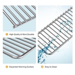 Stainless Steel Grill Warming Rack 30″ for Bull Grills, Grill Accessories