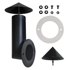 Steel Grill Smoke Stack for Traeger Pellet Grills with Chimney Cap and Gasket