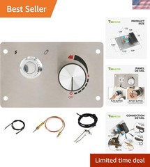 Fire Pit Gas Burner Spark Ignition Kit Indoor Outdoor Flame Control Valve, Ga…