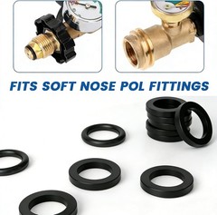 30pcs Propane Gasket & O-Ring Set with Sealing Tape for BBQ, Regu