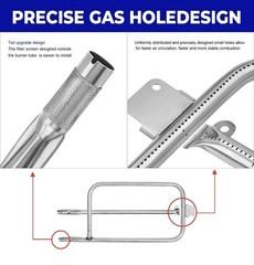Grill Burner Tube for Weber 65032 Q300 Q320 Q3000 Q3200 Series Grills