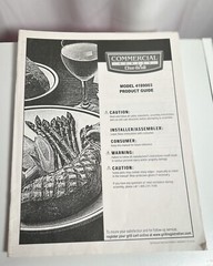 Char-Broil Commercial Series Instruction Manual Original 4189003 Parts Guide