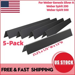 5-Pack 21.5″ Flavorizer Bars Replacement for Weber Genesis Silver A、Spirit 200