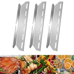 Replacement Stainless Steel Heat Plates for Various Grill Models 2 or 3 Pieces