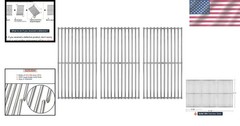 Stainless Steel Grill Grates for Ducane & Jenn Air