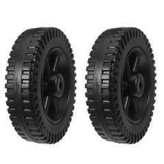 2 PCS Hollow Blow Molding Wheel Grill Replacement Bbq Wheels Garden Tiller Kits