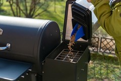 Broil King 66900 Pellet Storage Bin, Black 20 lbs, Black, Clear
